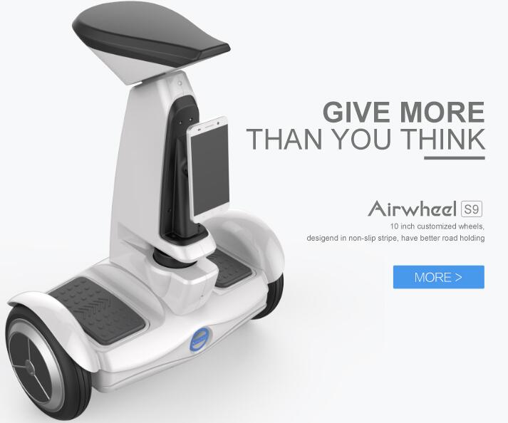 Airwheel وكان يضع في الطليعة مرة أخرى بسبب منتجاتها الثورية-S9 ذكي بعجلات الروبوت المتنقلة. S9 Airwheel،